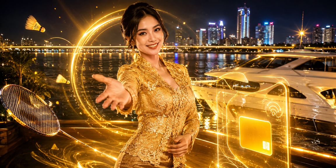 Entertainment atmosphere with a woman in kebaya at a casino in Johor, Malaysia